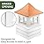 Good Directions 2130GV Guilford Window Cupola with Pagoda Style Copper Roof and Vinyl Shiplap Base, 30-Inch Square 49-Inch High