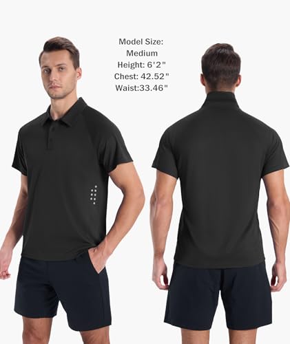 ZITY Mens Athletic Polo Shirts Performance Short Sleeve T-Shirts Golf Sports Hiking Polos2