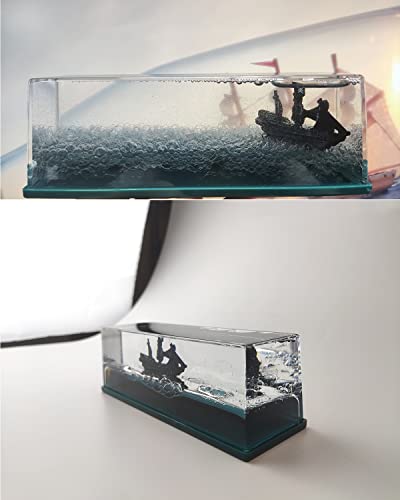 Littco Black Pearl Pirate Ship Cruise Ship Drift Bottle Cruise Never Capsize Art Sculpture Sailboat Statue Home Decoration Modern Desktop, Car Ornament And Birthday Gift #TOP3