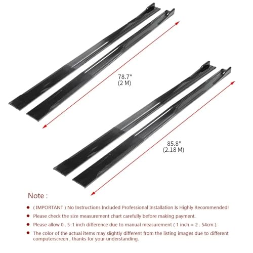 Faldones laterales automotrices de 218cm con extensión winglet 4