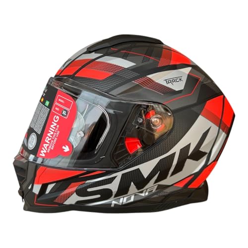 Image of SMK NOVA Track Full Face Helmet, ISI DOT ECE 22.06 Certified