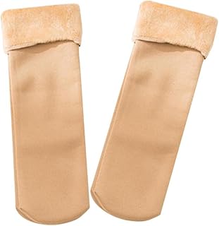 Bonarty Meias femininas quentes grossas térmicas felpudas de inverno para clima frio