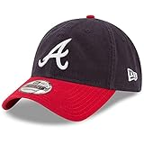 New Era MLB Core Classic 9TWENTY Adjustable Hat Cap One Size Fits All (Atlanta Braves)