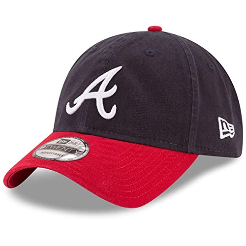 New Era MLB Core Classic 9TWENTY Adjustable Hat Cap One Size Fits All (Atlanta Braves)