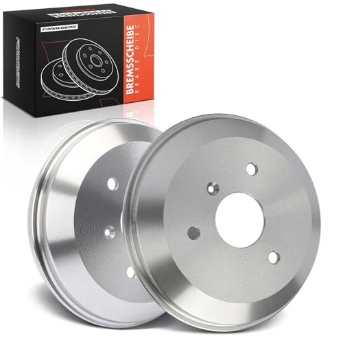 Image of Frankberg Brake Drum Compatible with Two Cab Rio 2007-2025 Rear Brake Drums Set of 1 Pairs Replacement # 0004329V001