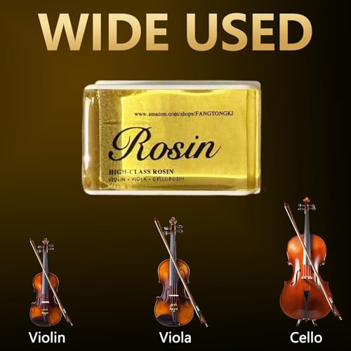 Rosin Violin Rosin,Violin,Viola & Cello Rosin for Bows,Smooth Bows Movement,Excellent String Grip,Light Low Dust Rosin,Resin with Case,Professional Rosin for Violin,Viola and Cello Bows (8 Pack) - Thumbnail 4