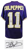 Daunte Culpepper Signed Purple T/B Custom Football Jersey