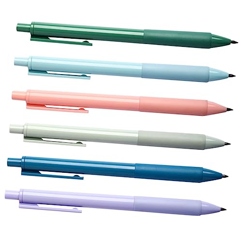 STOBOK 1セット 消去可能な鉛筆 インク こすれるペン 消しゴム 絵の具の鉛筆 プラ 6個