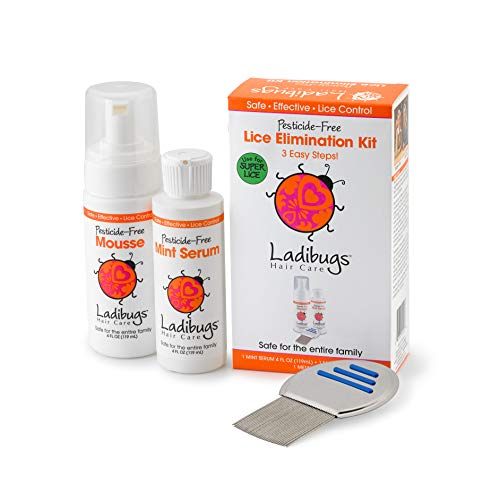 Ladibugs Elimination Mousse | Natural Ingredients | Highly Effective Head Lice & Nit Fix | Safe Removal For Kids, Family #TOP3