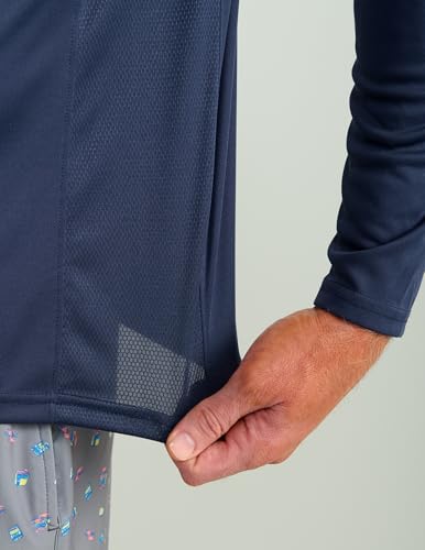 HUK Men's Pursuit Patterned Crew Long Sleeve Shirt4