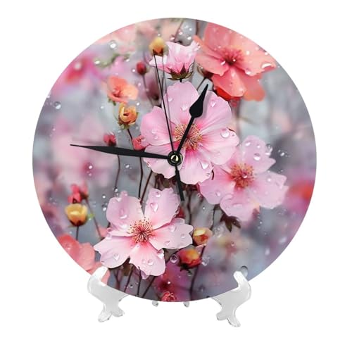 Horloge murale fleur pour une ambiance cocooning dans le salon - 3