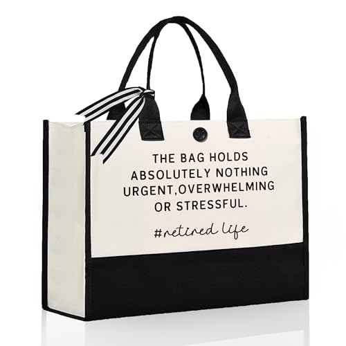 Craftique Retirement Gift for Woman Unique Funny Retired Cornered Tote Bag