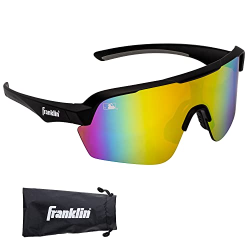 Image of Franklin Sports Baseball + Softball Sunglasses - Men's + Women's Sports Sunglasses - Flip Up Shades + Non Flip Glasses