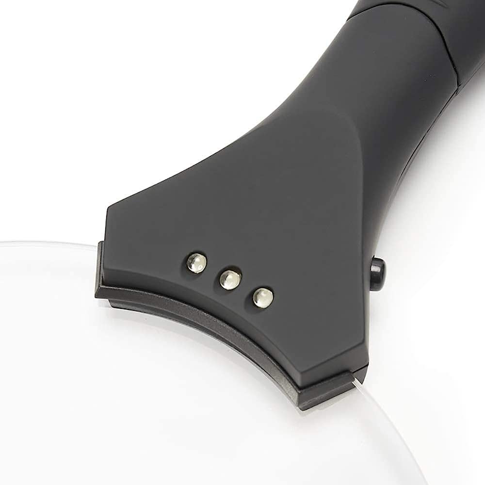 Lupa De Mano con Luz Led 10X, Lupa De Lectura, Lente Sin Distorsión para Personas Mayores con Baja Visión, para Leer Libros, Revistas, Periódicos Y Mapas. con Lupa/Negro,