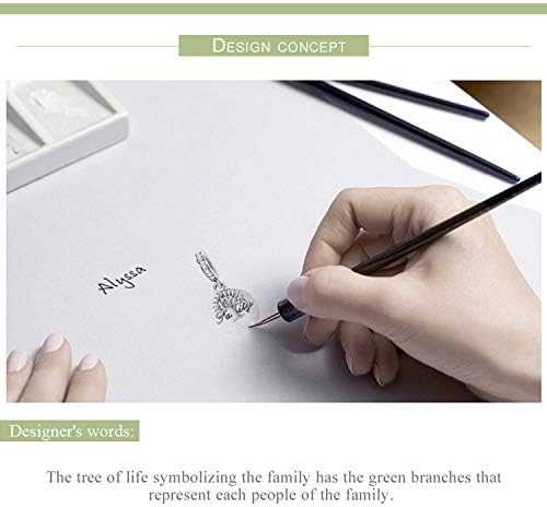 Bijoux Blu Gold Family Tree Fashion New 925 Sterling Silver Family Tree Gold Colour Tree CZ Charm fit Women Bracelets Necklaces DIY Jewellery - Image 4