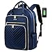 LOVEVOOK 15.6 Inch Laptop Backpack for Women,Fashion Work Travel Backpack,Waterproof Day Pack Purse for Teacher Nurse, Navy Blue.