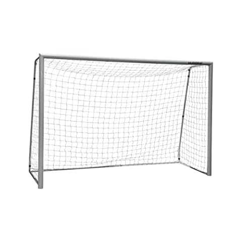 Hudora Football Goal Expert - Goal for Children and Adults - Football Goal for Garden/Outdoor - Silver Cover