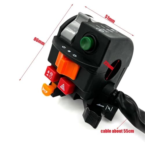 Commandes au guidon multifonctions pour phare électrique et clignotants - 3
