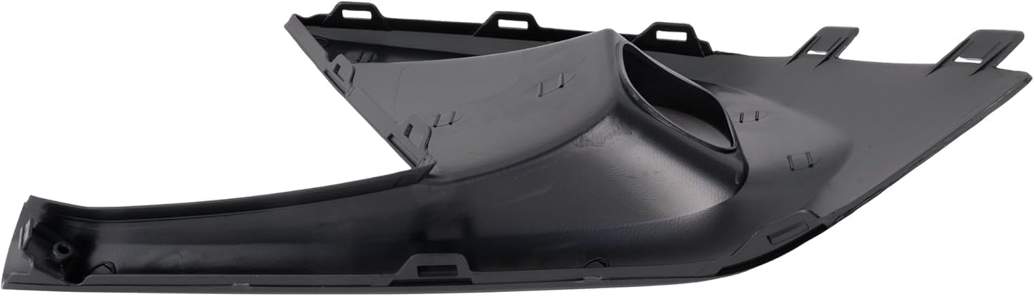 DAT AUTO PARTS Front Left Driver Side Fog Light Cover Lamp Bezel Trim Molding Bumper Insert Replacement For 2022-2024 Honda Civic Sedan Touring With Park Assist Hole Black Textured Plastic HO1038165