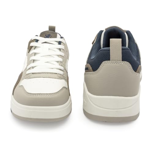 Image of Red Tape Low Cut Sneaker for Men in White Brown | Sneaker | White Brown | 8 UK