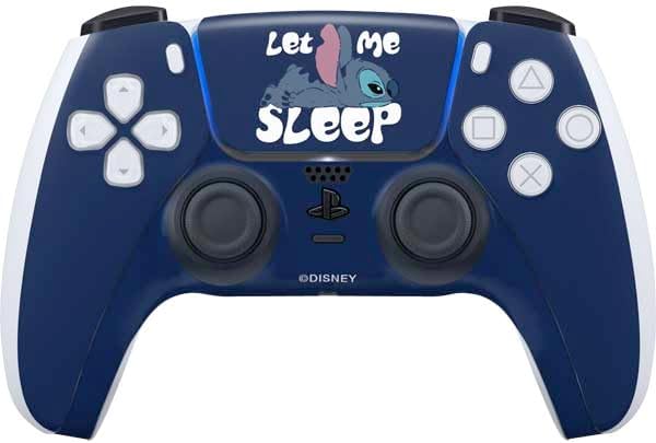 Skinit Decal Gaming Skin Compatible with PS5 Controller - Officially Licensed Disney Lilo and Stitch Face Expression Pattern Design