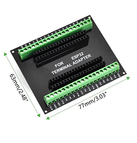 diymore 3 Pieces ESP32 Expansion Board 1 into 2 for 38PIN Narrow Version ESP32 ESP-WROOM-32 Microcontroller Development Board Compatible with Nodemcu-32S LUA GPIO