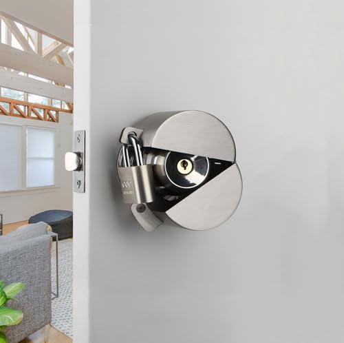 Dakekou Door Knob Lockout Device Padlock, Metallic