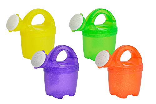 Simba 107101668 - Kleine Gießkanne, Gießer, mit Glitter, Glitzer, 16cm, Sandkastenspielzeug, Sandspielzeug, ab 10 Monaten