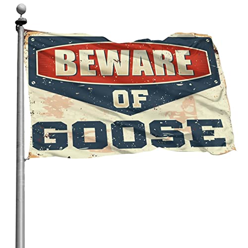 Drapeau de maison Beware of Goose pour habiller un grand mur de dortoir