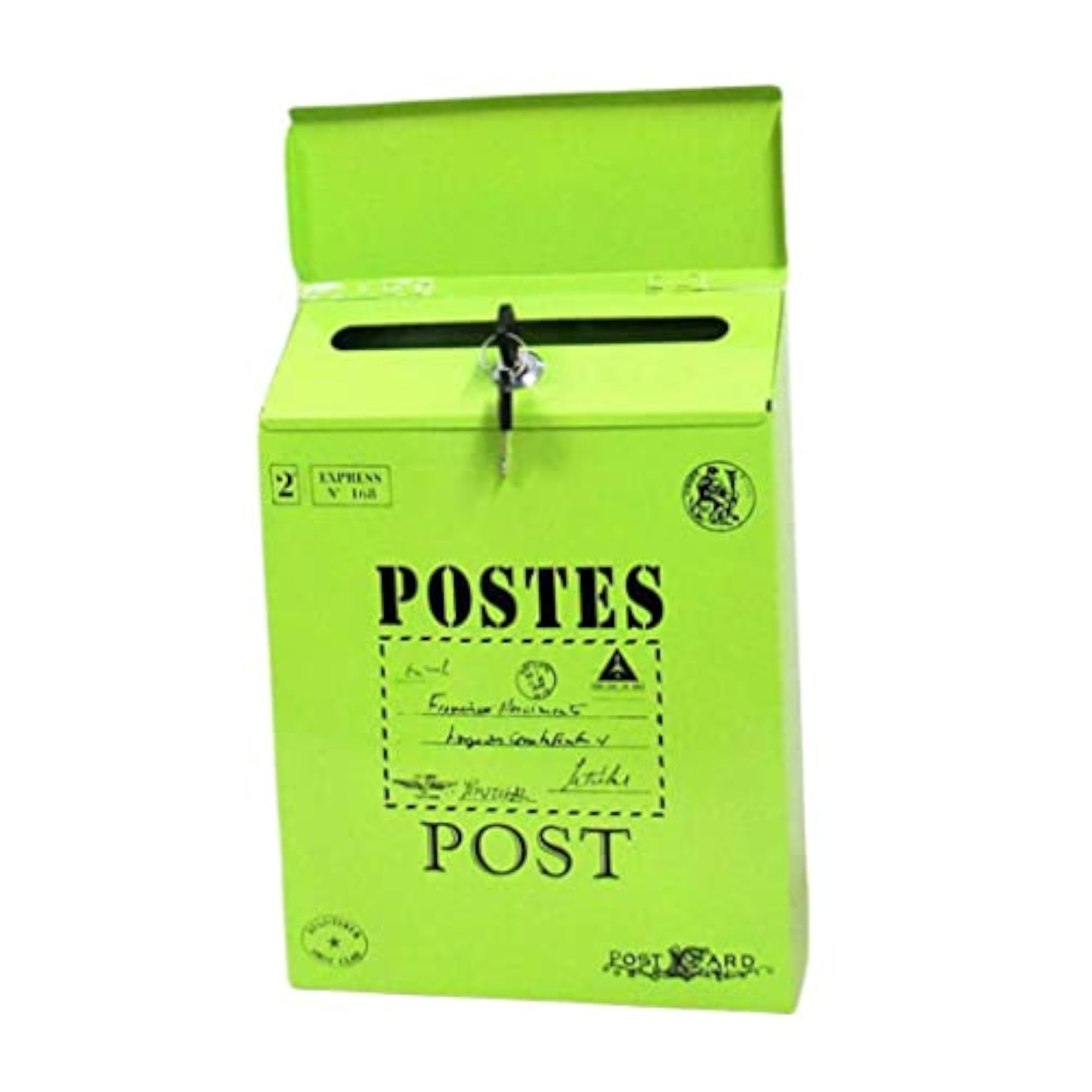 Creative Iron Mail/Letter/Post/Newspaper Holder Box, Green