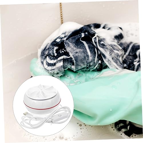 VOSAREA Portable Mini Washer for Dorm and Travel USB Powered Laundry Machine with High Frequency Vibration Cavitation Automatic Sock and Underwear Saving Compact Washer