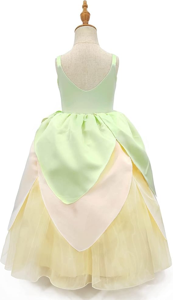 Disfraz de princesa para niñas Tiana 10-11 años miniatura 3