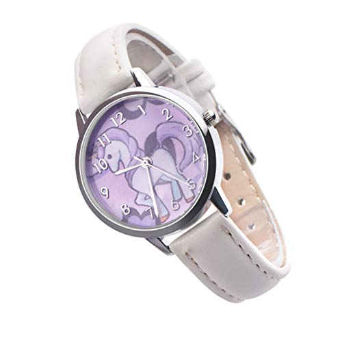 Cartoon Unicorn Pattern Watch Relógio de pulso à prova d'água Relógio de quartzo Moda Cartoon Relóg