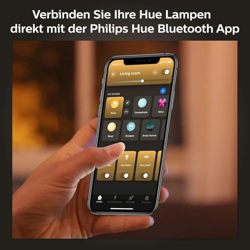 Philips Hue White Ambiance E27 LED Glühbirne, 1600lm, warm- bis kühlweiß, dimmbar, steuerbar via App, kompatibel mit Amazon Alexa (Echo, Echo Dot), alte Generation 4