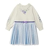 [ベルメゾン] ディズニー ワンピース ガールズ 長袖 チュール ドッキング ワンピース・チュニック エルサ 120