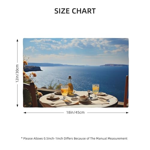 Set de table imitation lin durable et antidérapant aux finitions haut de gamme
