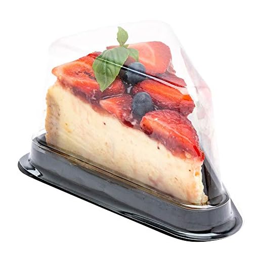 Disposable Cake Slice Containers - 100 Count