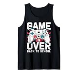 Game Over Back To School Camisa Primer Día De Escuela Niño Niña Camiseta sin Mangas