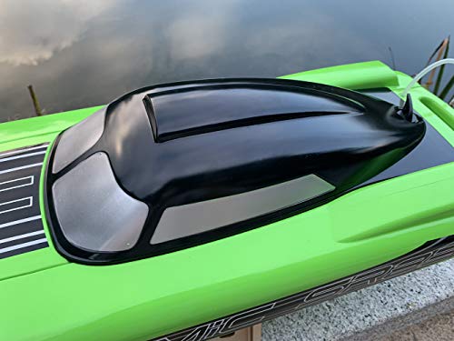 Ready to Run, Remote Control Speed ​​Boat 85km/h (53mph) Fliping Watercraft Brushless Motor 60A ESC Metal Rudder for Adults on Lake Water Pool, 33.5\" S210（Fast Express Offers） - Thumbnail 7