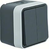 Berker Serienschalter Aufputz W.1 Grau, Lichtgrau 30753505