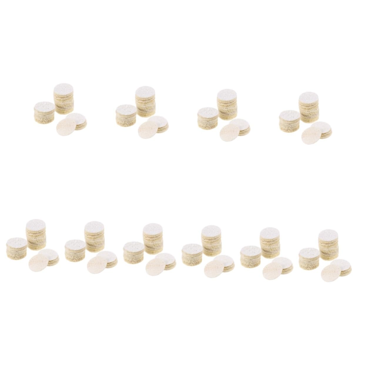 FOMIYES 500piezas Esponjas Exfoliantes De Loofah Para Desmaquillar Reutilizables Para Cuidado Facial y Corporal Limpieza y Efectiva