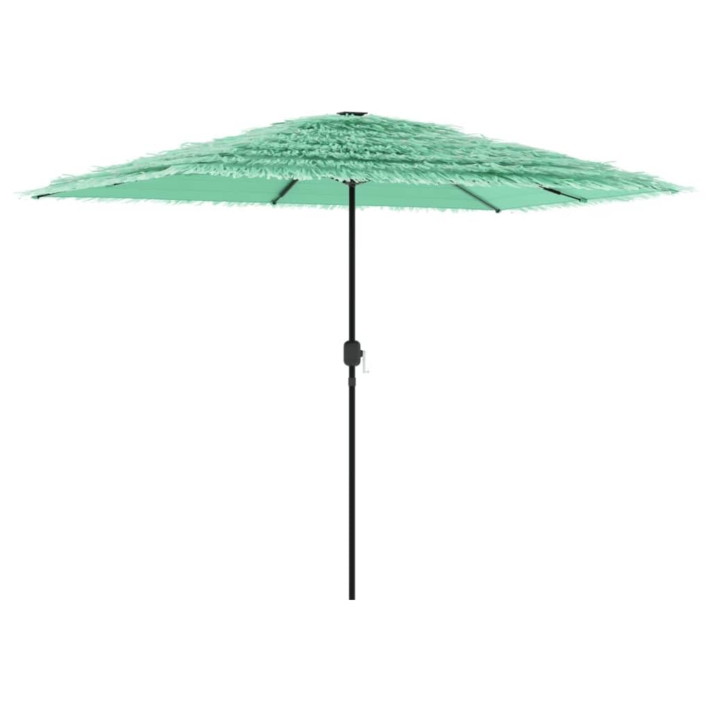 Homgoday Sombrilla de jardín con Poste de Acero Verde 300x200x250 cm Sombrilla Terraza Exterior, Sombrilla Jardín Grande Orientable Jardín Parasol Balcón