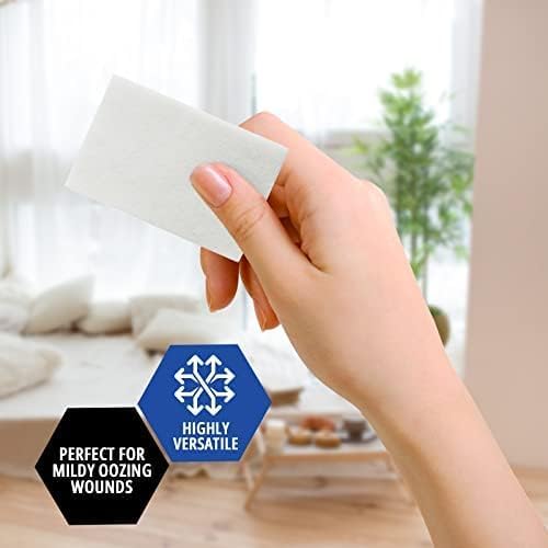 Miniatura 4 de MED PRIDE Almohadillas antiadherentes estériles para heridas, altamente absorbentes, sin dolor, envueltas individualmente (2 x 3 pulgadas (paquete