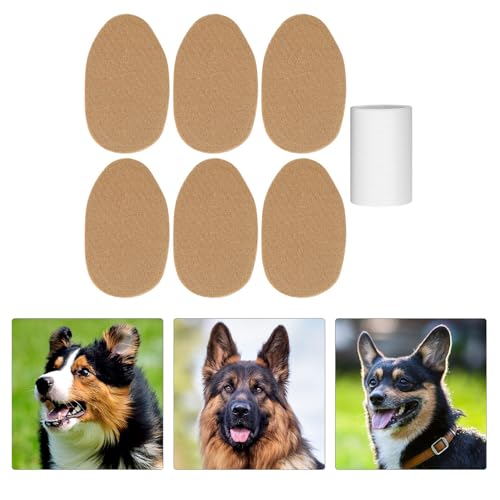 Image of DOITOOL Dog Ear Support Kit with Adhesive Ear Posting Patches for Puppies and Dogs Correction Tool for Natural Suitable for All Breeds and Ages