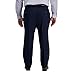 Haggar Men's Active Series Straight Fit Flat Front Dress Pant Regular and Big & Tall Sizes, Indigo-BT, 52W x 34L