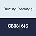 Bunting Bearings CB081616 Sleeve (Plain) Bearings, Cast Bronze C93200 (SAE 660), 1/2" Bore x 1" OD x 2" Length (Pack of 3)