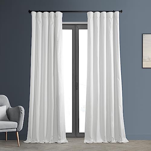 HPD Half Price Drapes Cotton True Blackout Curtains 84 inches Long Solid Thermal Insulated Window Treatment Curtain 50 X 84 (1 Panel)