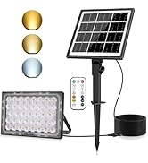 MEIKEE Solar Lights Outdoor, 800Lumens 78 LED Solar Flood Lights, Adjustable 2500K-6500K, 3 Light...