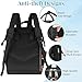 AGHESOTH Black Bear In Fall Diaper Bag Large Mommy Double Shoulder Backpack Diaper Bags Backpack for Aldult Parenting Travel Tote with 8 Pockets Side Zipper Stroller Straps Comfort All-Daywear 19L