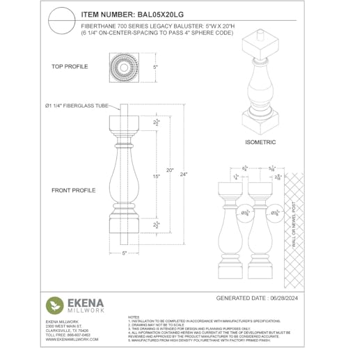Balustre hérité série 700 pour préserver le charme authentique de votre maison - 2